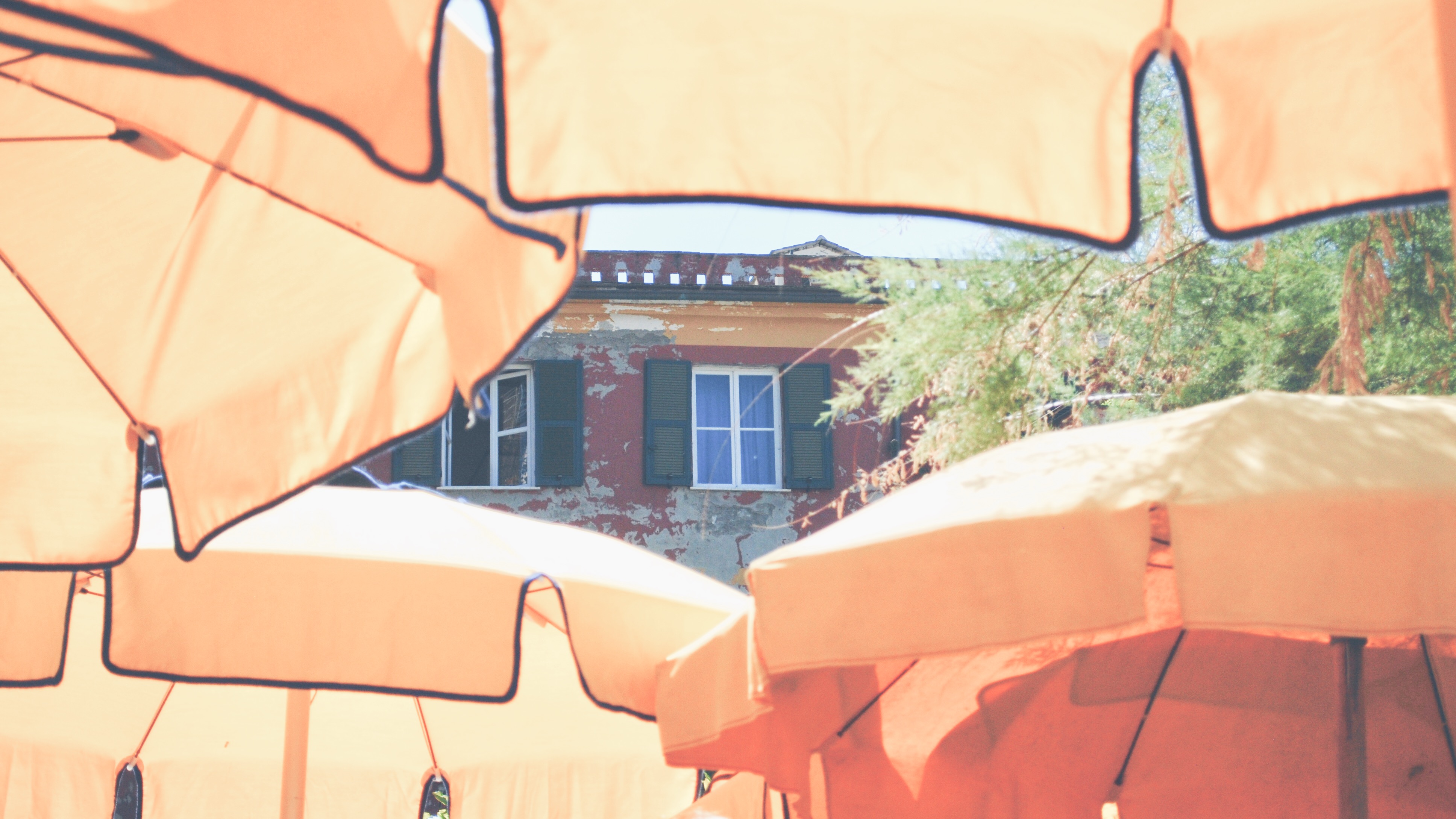 Vernazza Cafe Umbrellas