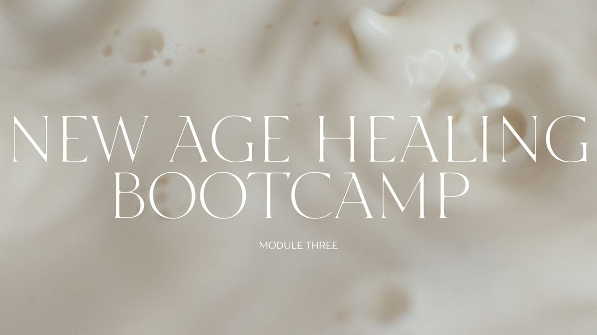 New Age Healing Bootcamp: Module 3