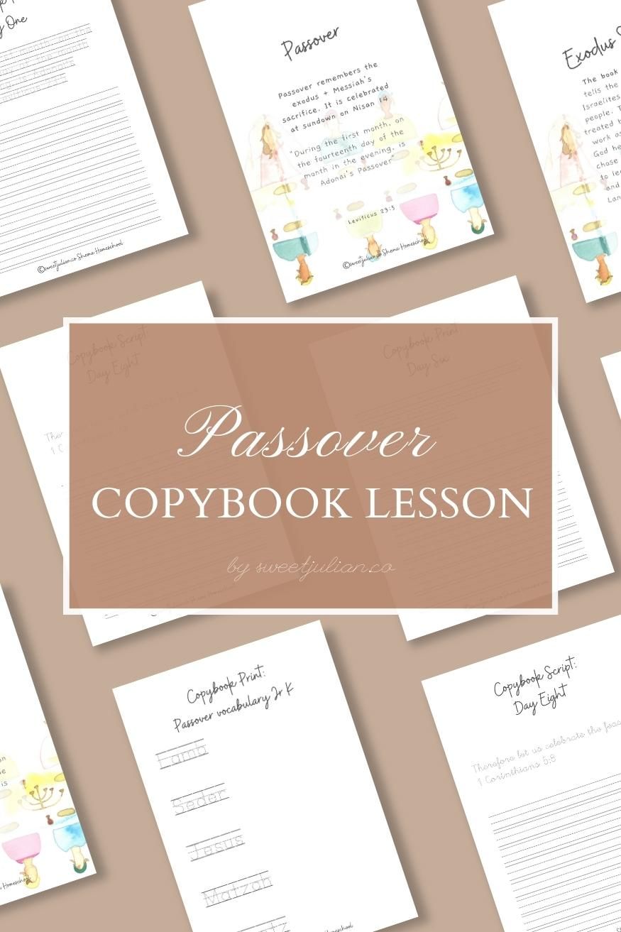 Passover Copybook Lesson