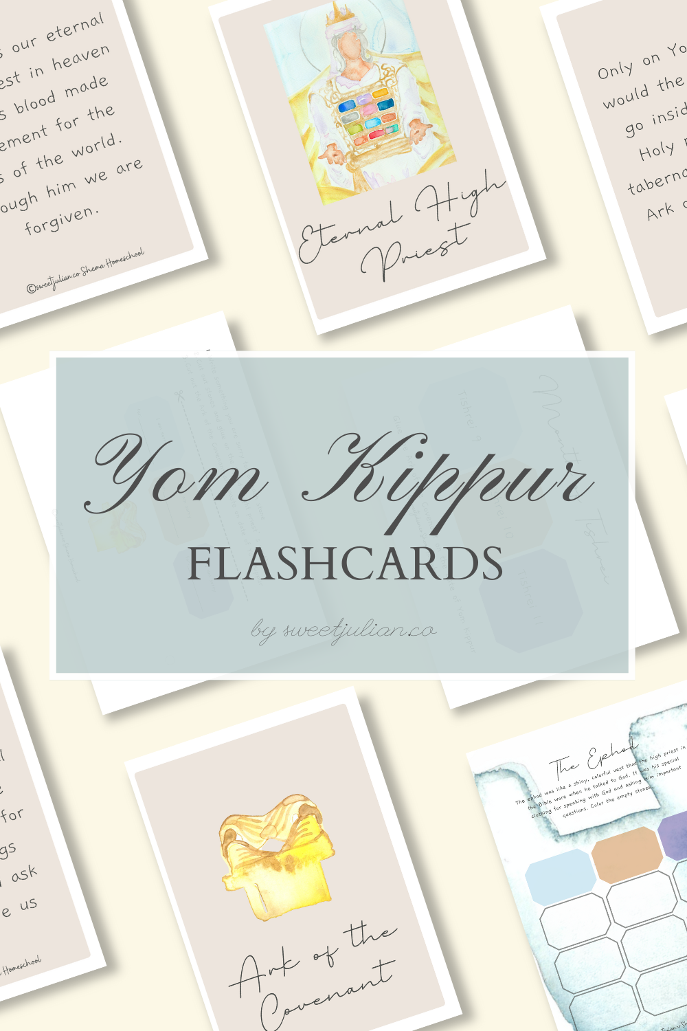 Yom Kippur Flashcards + More 🤲🏼