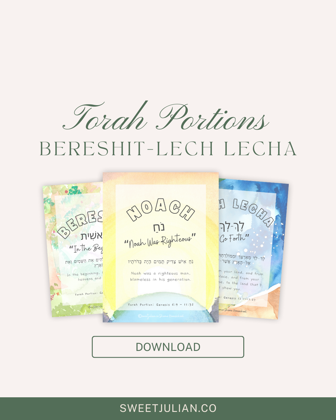 NEW! Torah Portion Journal: Bereshit-Lech Lecha