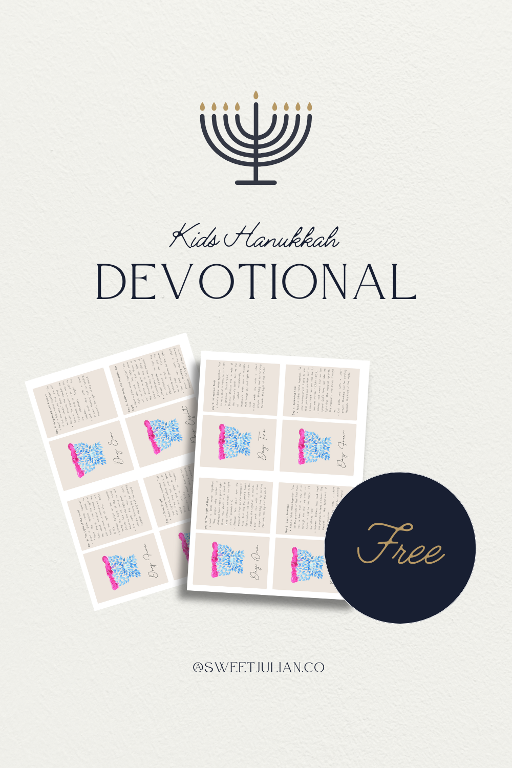 FREE Hanukkah Devotional Flashcards for Kids!✨