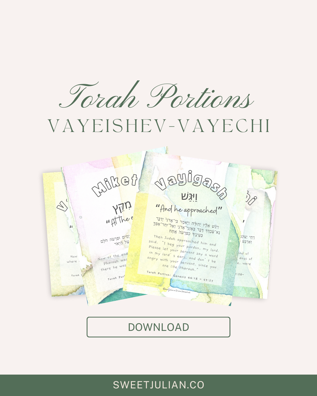 Torah Portion Journal: Vayeishev-Vayechi 🔔