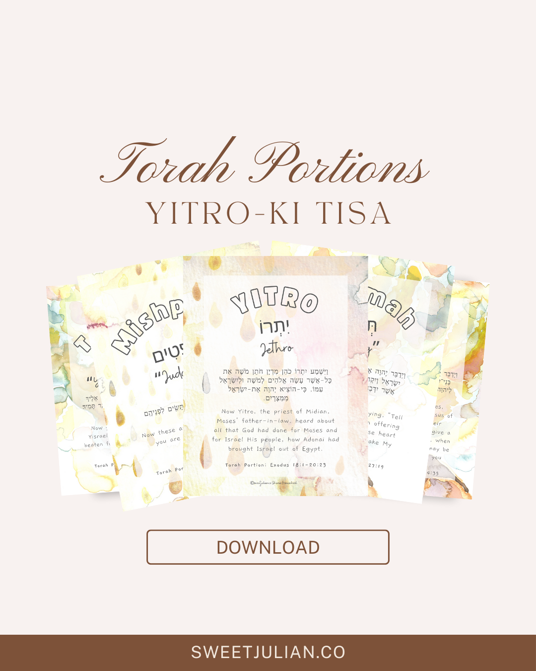 Torah Portion Journal: Yitro - Ki tisa 🔔