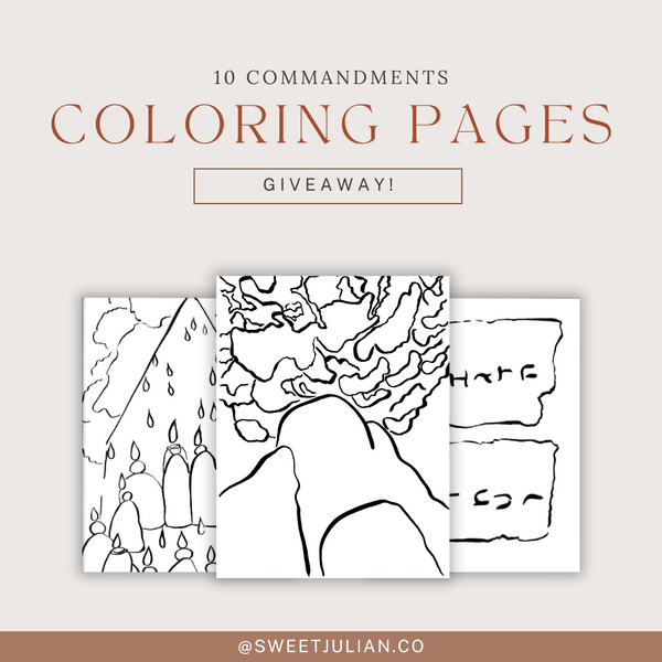 10 Commandments Coloring Pages (Giveaway Closed)