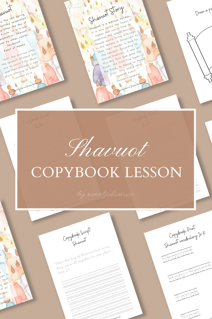 Shavuot Copybook Lesson